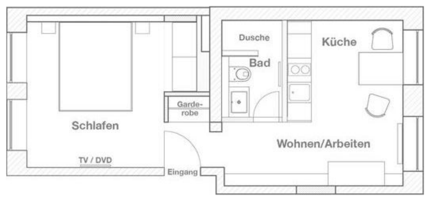 Grundriss S – Haupthaus Erdgeschoss